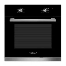 Prednja strana ugradbene rerne Tesla, crna