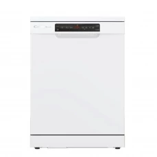 Samostojeća mašina za pranje posuđa sa kratkim programom pranja.