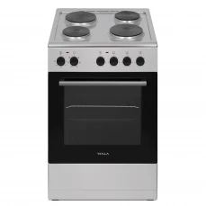 Prednja strana električnog šporeta Tesla, sivi