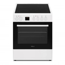 Prednja strana električnog šporeta Tesla, bijeli