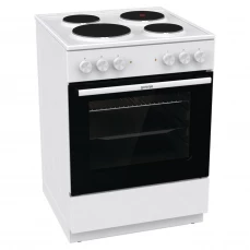 Električni šporet sa 4 električne ringle i običnom pećnicom.