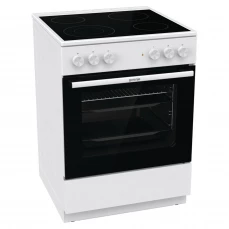 Električni šporet sa staklokeramičkom pločom i ventilatorskom rernom.