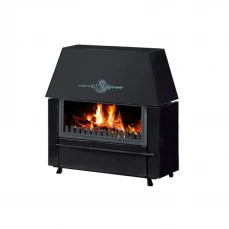 Kamin Alfa Plam, Rustik, crni