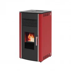 Peć na pelet, ventilatorska Alfa Plam, Luca, crvena