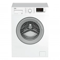 Prednja strana veš mašine Beko, bijela