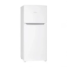 Prednja strana samostojećeg frižidera sa zamrzivačem Tesla, bijeli, dvoja vrata